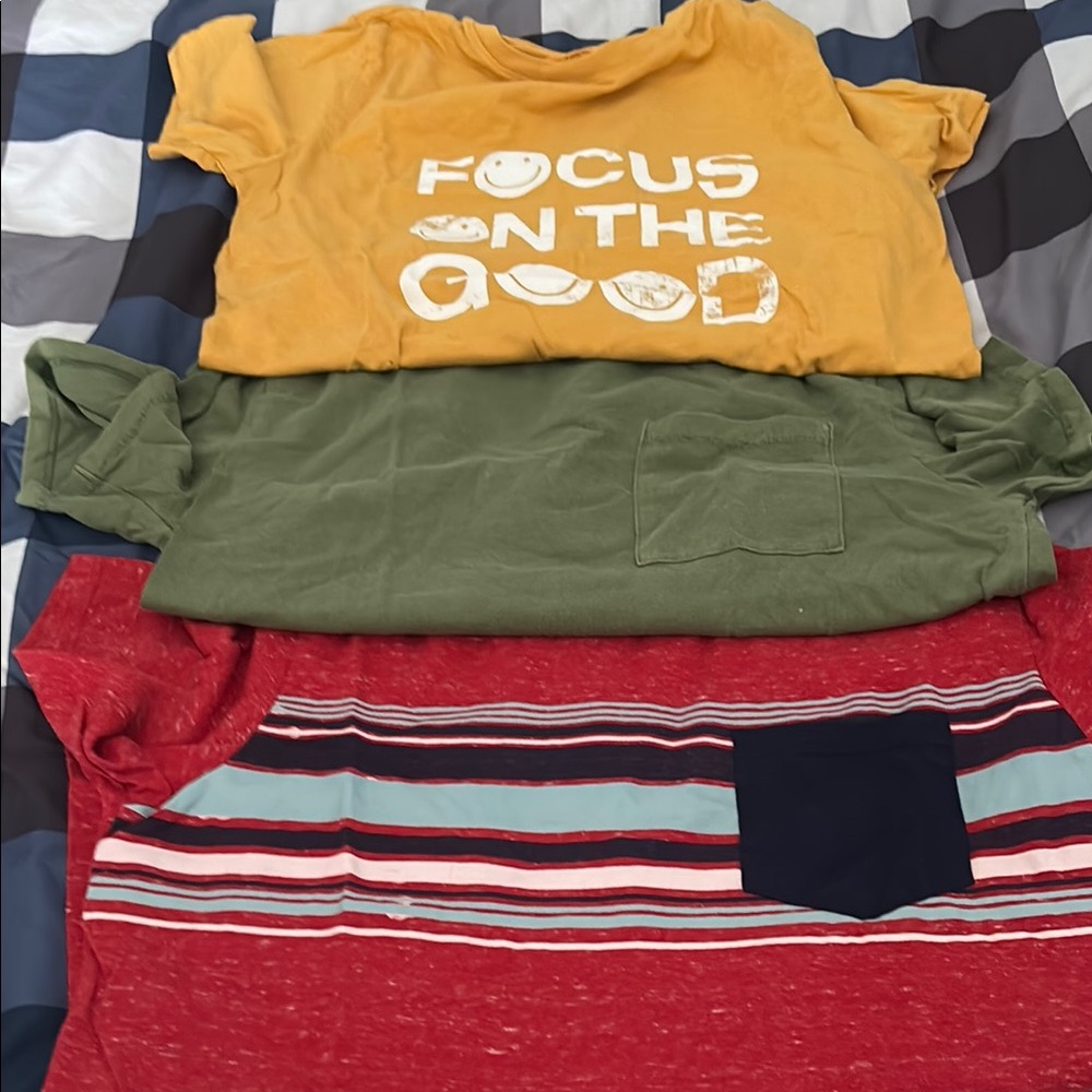 Cat & Jack Kids Short Sleeve Tees - Yellow, Green, Red